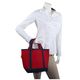 Personalized Red & Navy Trimmed Cutest Little Tote Bag Image 3 of 3